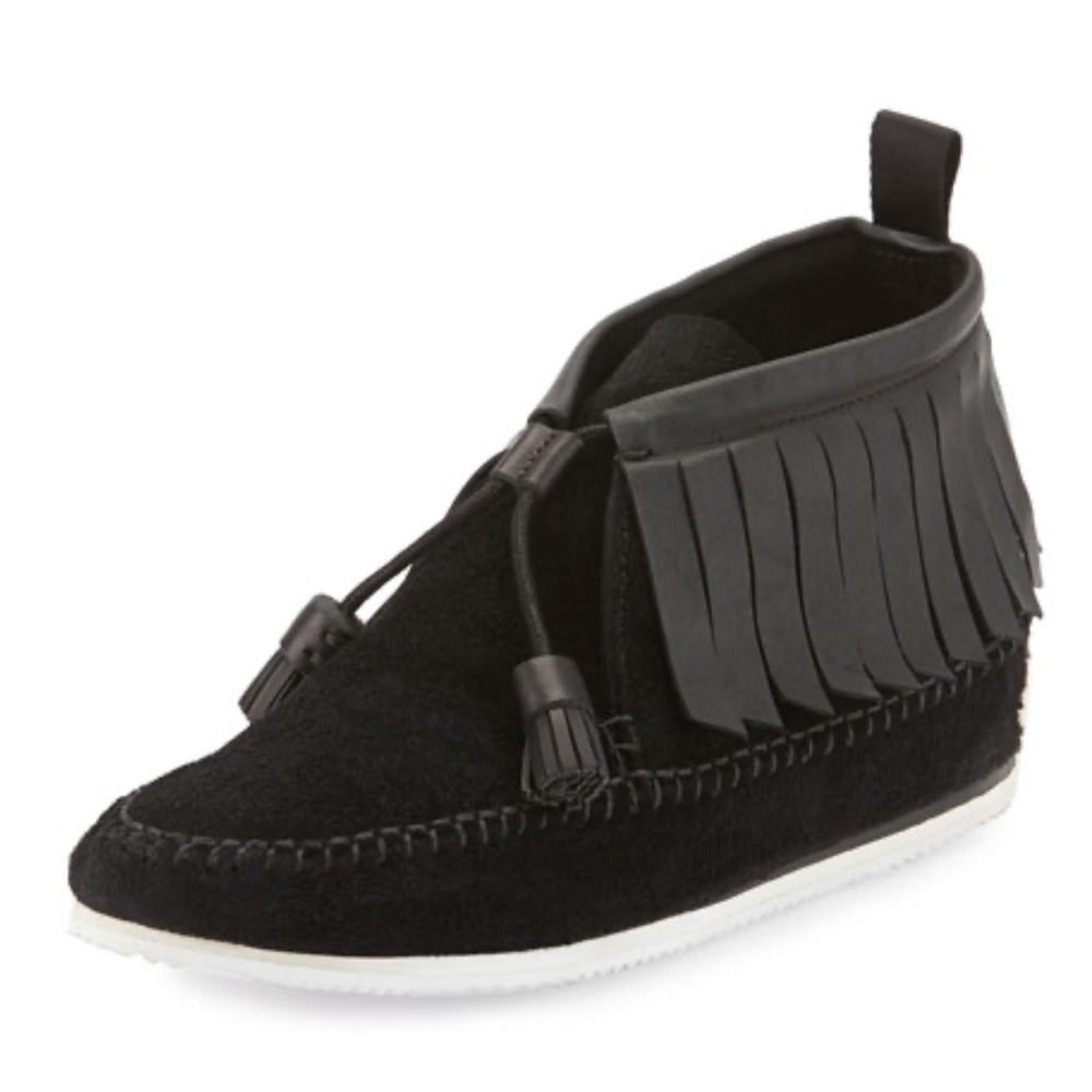 Rag & bone Ghita moccasin fringe bootie Size 7/37